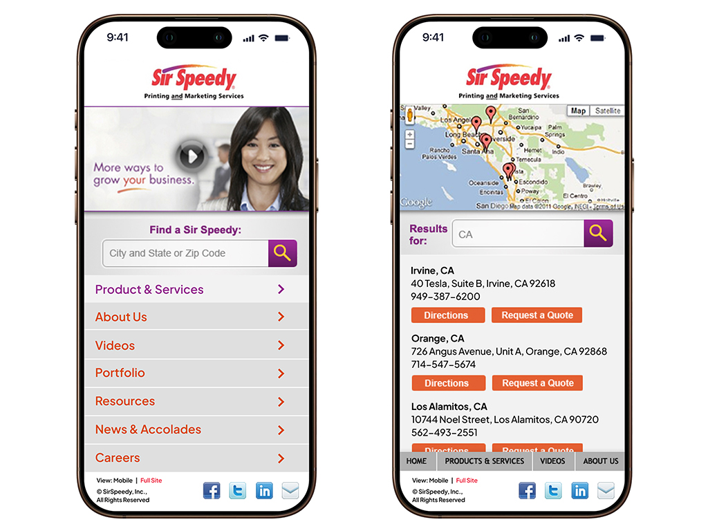 Sir Speedy - Mobile Screens Sir Speedy - Mobile Screens