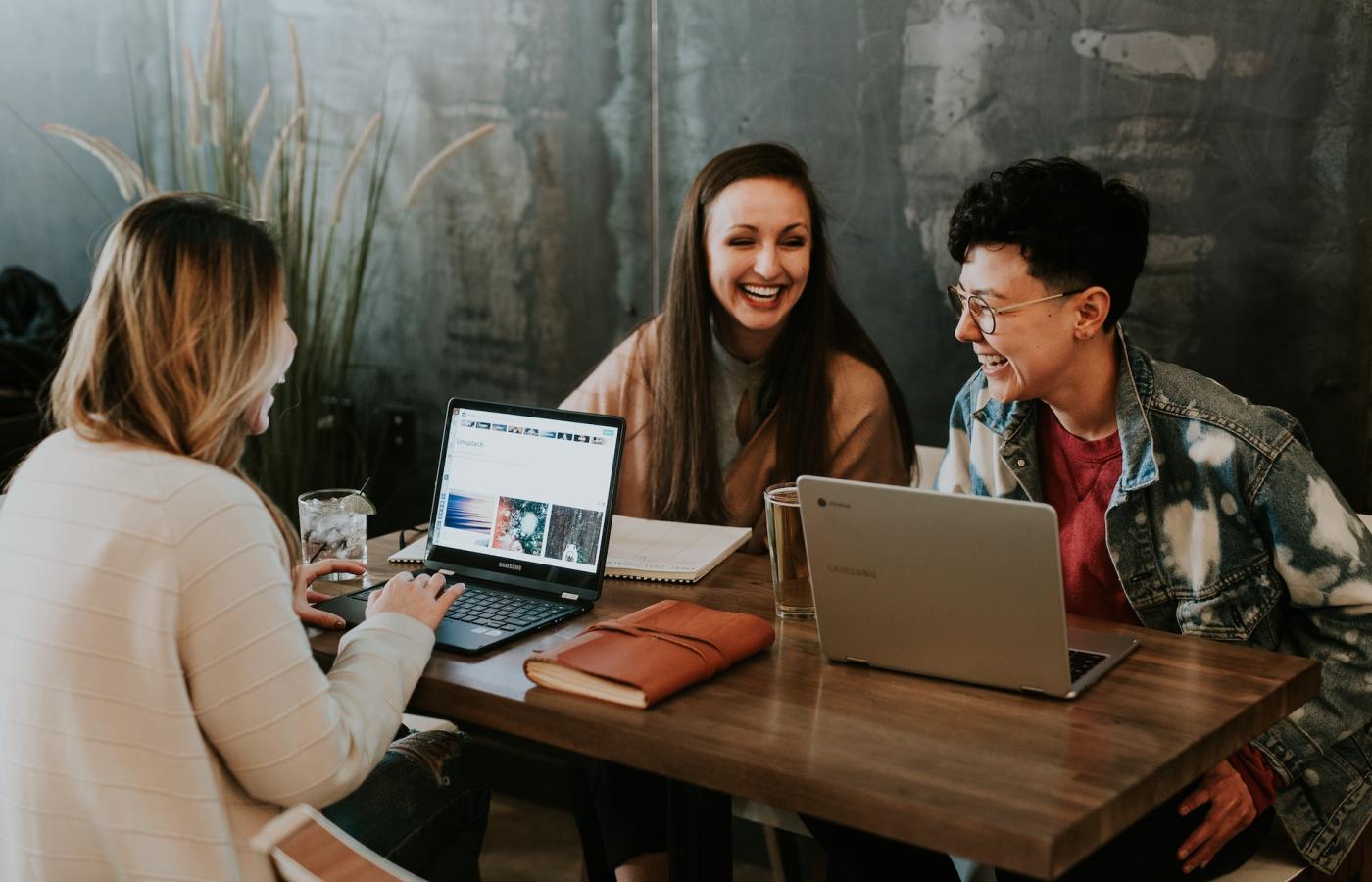 People sitting at a table
