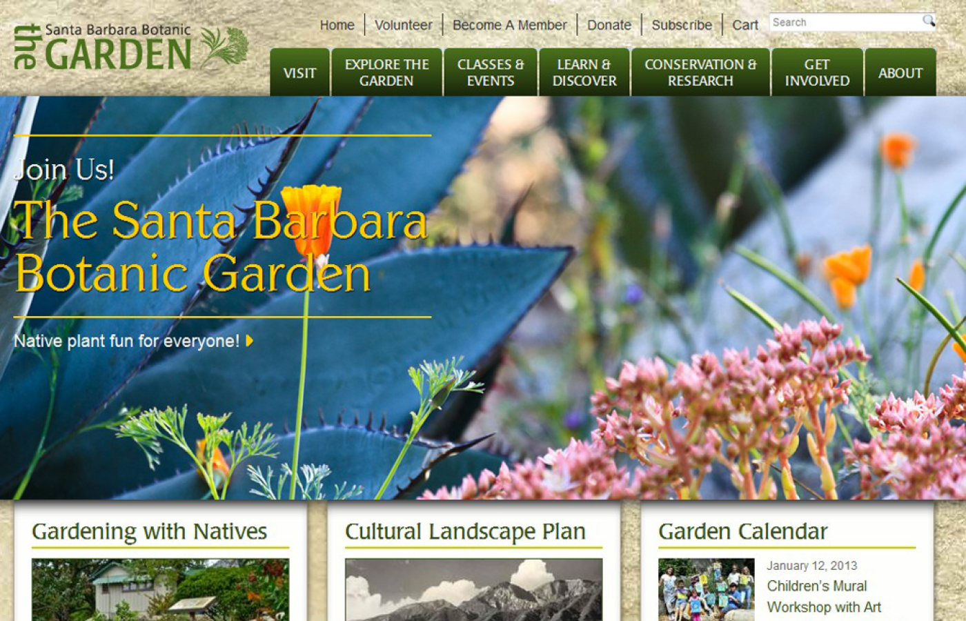 Santa Barbara Botanic Garden - Home Page