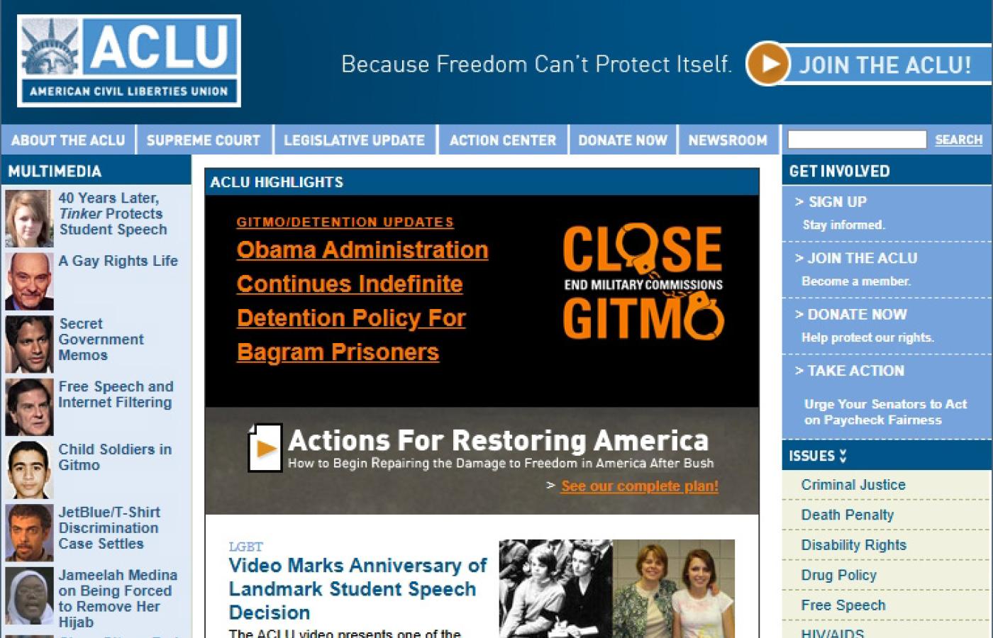 ACLU - Home Page