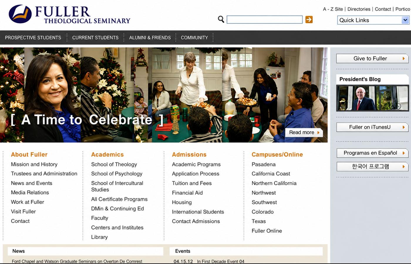 Fuller Theological Seminary Home Page