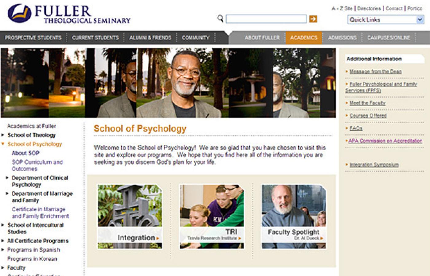 Fuller Theological Seminary - Landing page