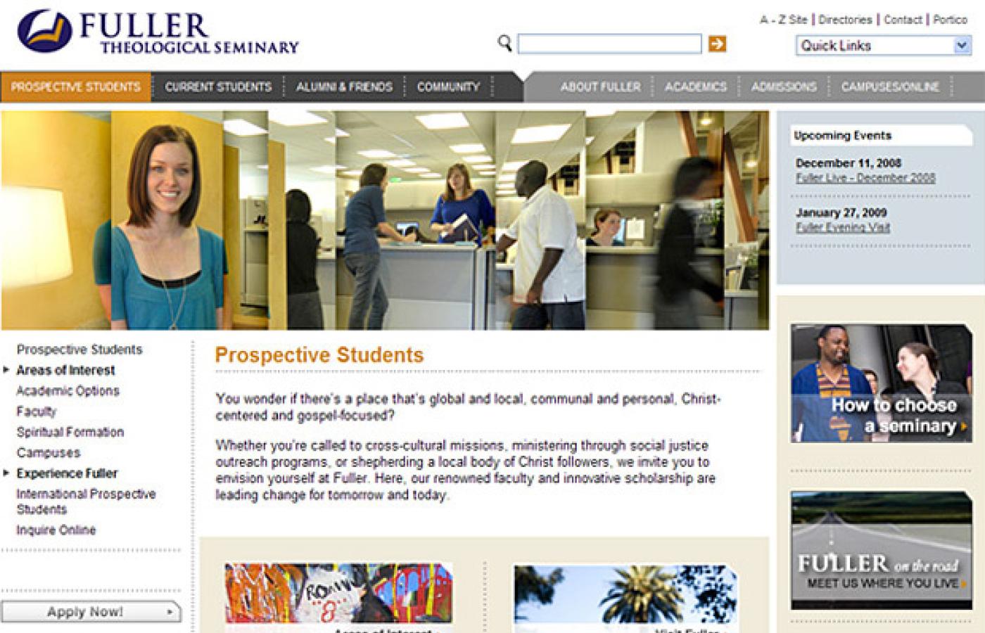 Fuller Theological Seminary - Tertiary page