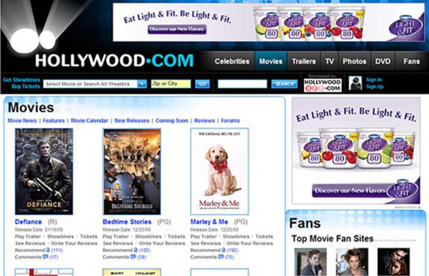 Hollywood.com - Movies Page
