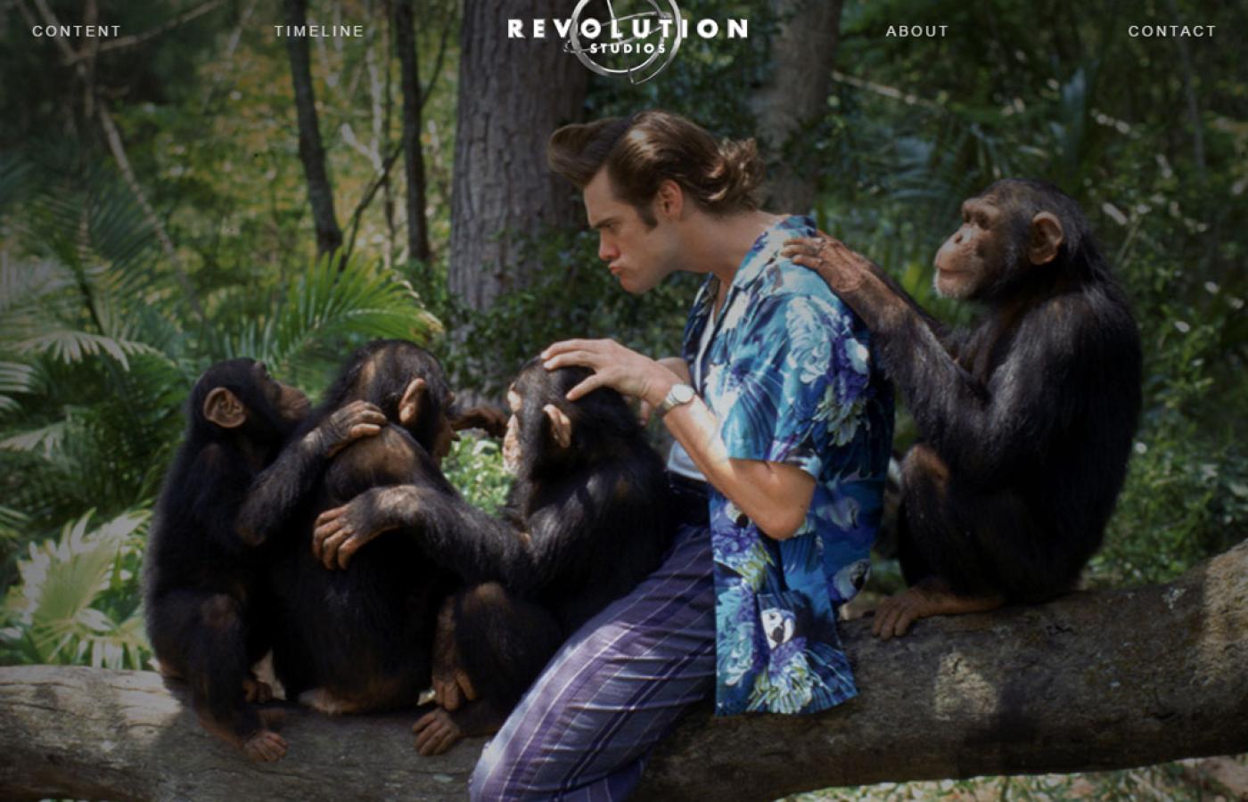 Revolution Studios Website Redesigned Home Page