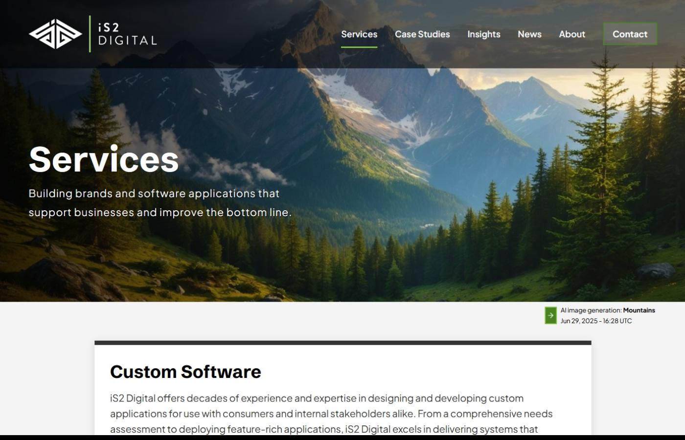 iS2 Digital AI Generated Hero Image