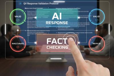 AI Fact Checking Over Board Room Presentation