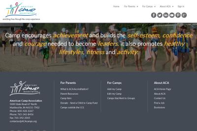 American Camp Association - Camp Message