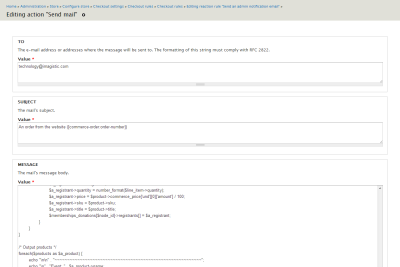 Santa Barbara Botanic Garden - Custom Email Trigger