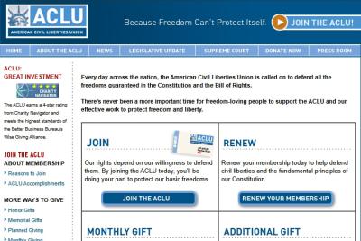 ACLU - Join Page