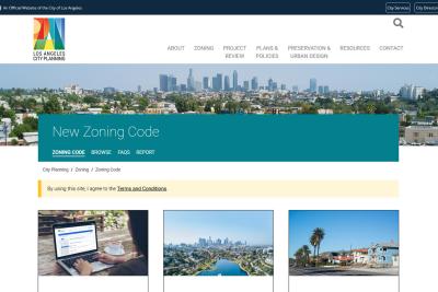 Los Angeles City Planning New Zoning Code Home Page