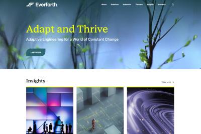 Everforth website homepage